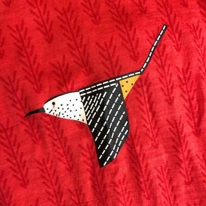 Charley Harper Smartwool 3/4 sleeve merino top M